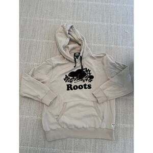 Mens Roots Canada kanga hoodie Sweatshirt beige
Medium $138